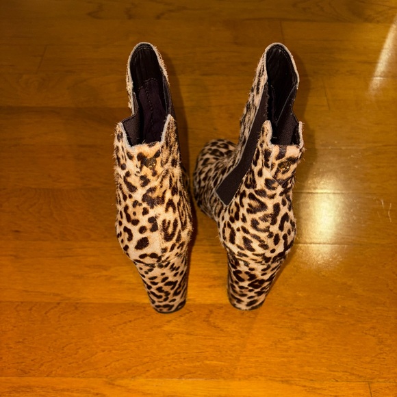 Sam Edelman Animal Print Ankle Booties Size 8.5 - Picture 3 of 9